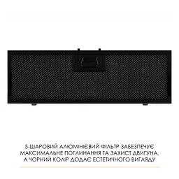 Витяжка повновбудована WEILOR LUMINA WBG 65 BLACK - мініатюра 16