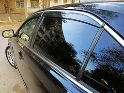 Дефлектори вікон вітровики Toyota Camry V40 2006-2011 Хром молдинг (08611-33080) - мініатюра 2