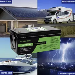 Акумулятор LiFePO4 200Ah 12.8V (літій-залізо-фосфатний, BMS) - мініатюра 3