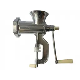 М’ясорубка ручна Meat Mincer, алюміній, 23×15×8.5 см, сіра