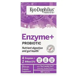 Пробіотик з ферментами Kyolic Kyo Dophilus Enzyme+Probiotic 60 капсул - мініатюра 3