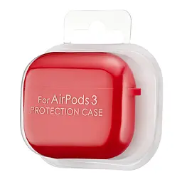 Чохол Silicone Case 2,5mm with microfiber for AirPods 3 Red - мініатюра 2