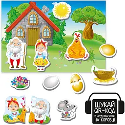 Магнітний театр Vladi Toys Казкові голоси Курочка Ряба з аудіоказкою (VT3206-39) - мініатюра 2
