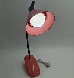 LED-лампа 4 W, сенсорна, світлодіодна, гнучка, 28 см, настільна, на прищіпці WinBoss YD03, рожева - мініатюра 2