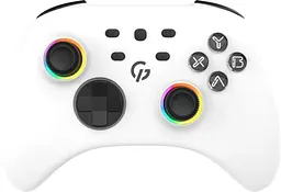 Геймпад GPX13W, White, бездротовий (Bluetooth / USB 2.4GHz / Type-C) для ПК / Switch / Android GamePro teh0028541