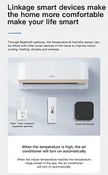 Розумний датчик температури та вологості Tuya Smart Bluetooth з дистанційним моніторингом - мініатюра 13