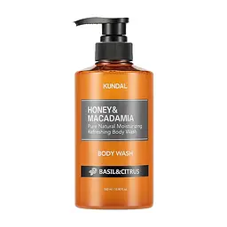 Гель для душу Kundal Honey & Macadamia Body Wash Basil & Citrus 500 мл (8809568745697)