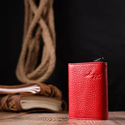 Жіноча шкіряна візитниця KARYA 7х9,5х2,5 см acs0025888 - мініатюра 6