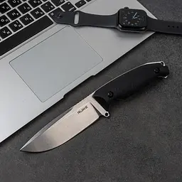 Ніж фіксований мисливський Ruike Jager F118-B, (11 см) 14C28N / G10 чорний - мініатюра 6