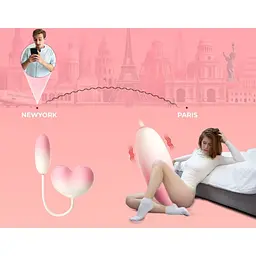 Віброяйце Zemalia Tao Tao Teng Смарт з вакуумним стимулятором та язичком - мініатюра 16