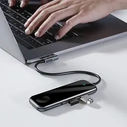 Конвертер хаб Type-C Baseus Superlative Multifunctional Hub CAHub-AZ0G - мініатюра 3