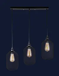 Люстри в стилі лофт Levistella 907018F-3 BK (500) - мініатюра 2
