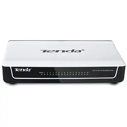 Комутатор Tenda S16, 16x10/100 Mb/s, пластиковий корпус, некерований
