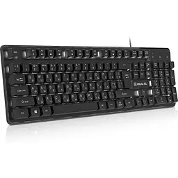 Клавіатура REAL-EL RK-7015 USB Black (EL123100049) - мініатюра 5