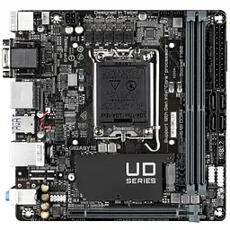 Материнська плата H610I DDR4 s1700 H610 2xDDR4 M.2 HDMI D-Sub mITX Gigabyte teh0019063
