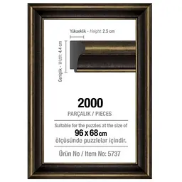 Рамка для пазлів Art Puzzle 2000 ел. 42 мм чорна (5737)