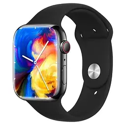 Смарт-годинник Smart Watch GS7 Pro Max, 45 мм, дзвінки, бездротова зарядка рожевий - мініатюра 4