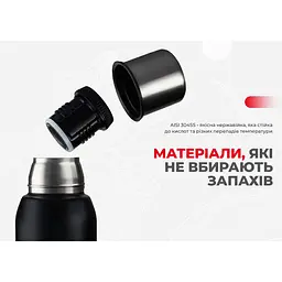 Термос Naturehike Q-9H NH19SJ010 304 сталь 1.0 л чорний - мініатюра 7