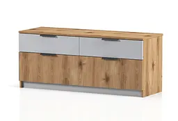Комод Тоні 1200 Дуб Канелла натуральний/Сіра мишка 1200х400х500