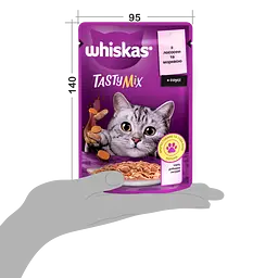 Вологий корм для котів Whiskas TastyMix з лососем та морквою 2.38 кг (28 шт. х 85 г) - мініатюра 9