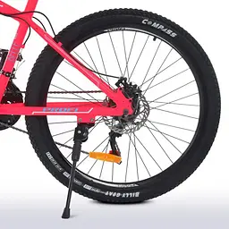 Велосипед "BELLE" PROF1 G26BELLE A26.1 26 д. Алюм.рама 17 ", SHIMANO 21SP, алюм.DB, FW TZ500, малиново-білий - мініатюра 6