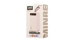 Зовнішній акумулятор Power bank WK WP-283 50000mAh (Білий) - мініатюра 3