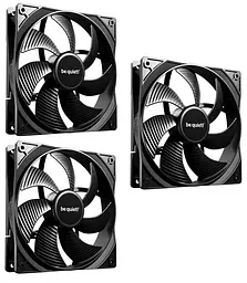 Комплект вентиляторів be quiet! PURE WINGS 3 140mm PWM 3 шт (BL139) - мініатюра 1