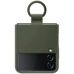 Чохол-накладка Samsung Silicone Cover with Ring для Samsung Galaxy Flip 4 SM-F721 Khaki (EF-PF721TGEGUA) - мініатюра 3