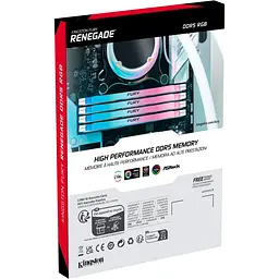 Модуль пам'яті DDR5 Kingston FURY Renegade RGB 2x24GB 8000MHz White/Silver (KF580C38RWAK2-48) [175477] - мініатюра 6