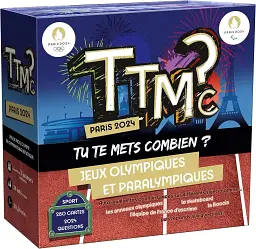Настільна гра TTMC Paris 2024 Tu Te Mets Combien? спортивна вікторина про Олімпійські ігри французька версія 2–16 гравців (SKU-207)