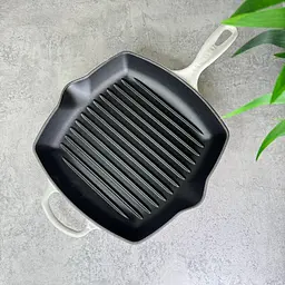 Сковорода-гриль Le Creuset Square Grillet 26 см безе 20183267160422 - мініатюра 2