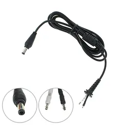 DC кабель живлення для БЖ TOSHIBA 90W 5.5x2.5мм 2 дроти (2x0.9мм) прямий штекер (від БЖ до ноутбуку)
