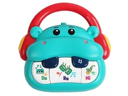 Дитяче піаніно Бегемотик, WToys (укр.)