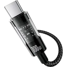 Кабель Baseus Gem Fast-Charging Cable USB to Type-C 100W 2m P10373002111-01 Black - мініатюра 2
