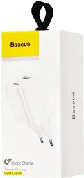 Мережевий зарядний пристрій Baseus Home Charger 1USB QC3.0 12V/2A білий (CCALL-BX02) - мініатюра 2