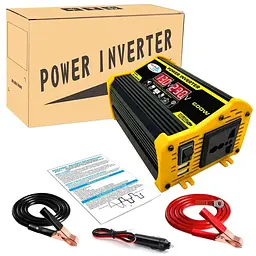 Перетворювач напруги AC/DC S12-5 600W/220В + 2хUSB - мініатюра 4