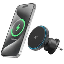 Автомобільний тримач з Бездротовим ЗП Proove Graphite Circle Qi2 15W - мініатюра 11