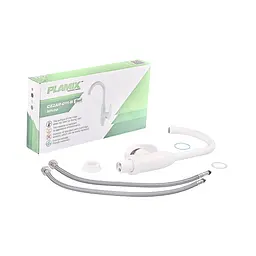 Змішувач для кухні Plamix Cezar-011-B Set з підведенням white PM0667, Білий - мініатюра 2
