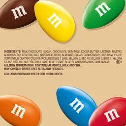 Драже M&M's Almond Milk Chocolate Candy 425.3г - мініатюра 6