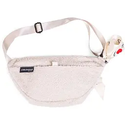 Сумка через плече Childhome Banana bag Teddy White, бежева (CWBANATW) - мініатюра 3
