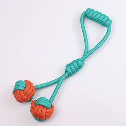 Іграшка для собак Derby Dog Rope Toy - 2 Balls with Long Handle