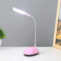 Настільна лампа світлодіодна рожева LED DESK Light X-7188 лід світильник на стіл на батарейках 3хААА