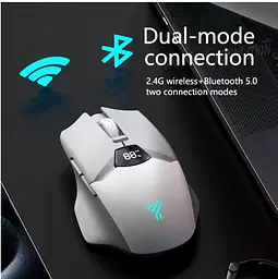Мишка Бездротова Ігрова SX01 600 мАг Bluetooth DPI для Пк і ноутбуків Біла  - мініатюра 3