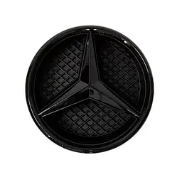 Емблема решітки Mercedes-Benz W205 чорна глянцева 185 мм (пластик) OEM A0008880060