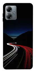 Чохол Demsky Червоно-біла дорога для Motorola Moto G14