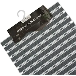 Килимок у ванну кімнату Eco Fabric смужка 69х40 см сірий (6940-001) - мініатюра 5