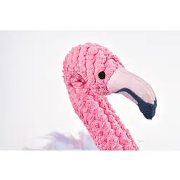 Іграшка для собак Фламінго плюшева зі звуком, рожева 23*43 см Elite zoo0006151 - мініатюра 6