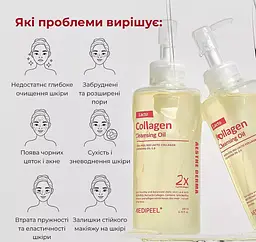 Гідрофільна олія для обличчя Medi-Peel Red Lacto Collagen Cleansing Oil з лактобактеріями 200 мл - мініатюра 4