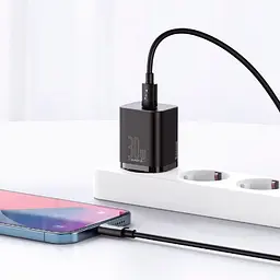 Мережевий зарядний пристрій Baseus Super Si Quick Charger 1C 25W Black (CCSP020101) [78687] - мініатюра 7