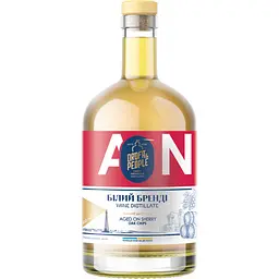 Виний дистилят Дрофа&Люди Білий Бренді Aged on Sherry Oak Chips 42% 0.5 л 